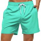 Men's Swim Trunks Beach Shorts Drawstring with Mesh Elastic Breathable Casual Lakeblue Shorts