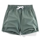 Summer Ice Silk Quick Dry Short Men Breathable Running Training Pocket Green Shorts