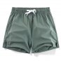 Summer Ice Silk Quick Dry Short Men Breathable Running Training Pocket Green Shorts