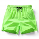 Summer Ice Silk Quick Dry Short Men Breathable Running Training Pocket Light Green Shorts