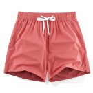 Summer Ice Silk Quick Dry Short Men Breathable Running Training Pocket Red Shorts