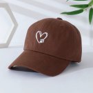 Print Heart Love Embroidered Low Profile Soft Baskeball Cap Coffee Cap