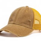 Men Outdoor Mesh Baseball Cap Summer Casual Sun Visor Hip Hop Cap Yellow Men Outdoor Mesh Baseball Cap Summer Casual Sun Visor Hip Hop Cap Yellow