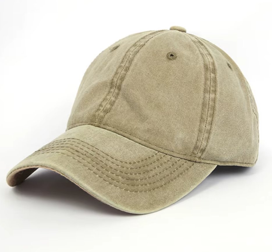 Unisex Cap Dad Hat Solid Sport Outdoor Cotton Light Brown Hat