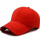 Baseball Cap Men Women Cotton Dad Hat Plain Red Cap