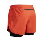 Summer Men Sports Shorts Basketball Training Loose Running Orange red Shorts