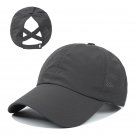 Summer Baseball Cap Women's Athleisure Hat Mesh Visor Hat Gray Cap
