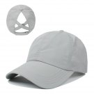 Summer Baseball Cap Women's Athleisure Hat Mesh Visor Hat Light grey  Cap