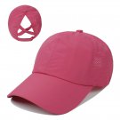 Summer Baseball Cap Women's Athleisure Hat Mesh Visor Hat Rose Red Cap Summer Baseball Cap Women's Athleisure Hat Mesh Visor Hat Rose Red Cap