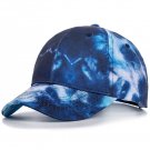 Fashion Women Tie Dye Cap Multicolor Irregular Baseball Cap Outdoor Summer Navy Blue Hats