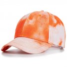 Fashion Women Tie Dye Cap Multicolor Irregular Baseball Cap Outdoor Summer Orange Hats
