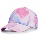 Fashion Women Tie Dye Cap Multicolor Irregular Baseball Cap Outdoor Summer Pink Hats