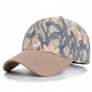 Fashion Women Cap Flowers And Foliage Print Baseball Cap Outdoor Brown Hats