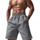 Sweatpants Elastic Waist Shorts Men Summer Basketball Shorts Gray