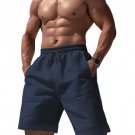 Sweatpants Elastic Waist Shorts Men Summer Basketball Shorts Navy