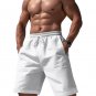 Sweatpants Elastic Waist Shorts Men Summer Basketball Shorts White