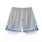 Student Basketball Shorts Men's Sport Jogging Running Fitness Grey Shorts