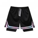Student Basketball Shorts Men's Sport Fitness Black Shorts