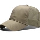 Men Mesh Hats Dry Quickly Mesh Brown Baseball Cap