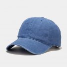 Cotton Baseball Cap Men Women Casual Outdoor Trucker Blue Hat