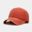 Cotton Baseball Cap Men Women Casual Outdoor Trucker orange Hat