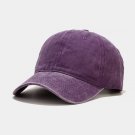 Cotton Baseball Cap Men Women Casual Outdoor Trucker Purple Hat