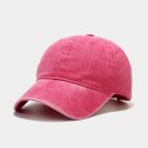 Cotton Baseball Cap Men Women Casual Outdoor Trucker rose red Hat Cotton Baseball Cap Men Women Casual Outdoor Trucker rose red Hat