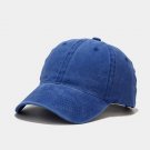 Cotton Baseball Cap Men Women Casual Outdoor Trucker sapphire Hat