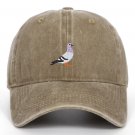Fashion Embroidery Baseball Caps Unisex Washed Cotton Cap Casual Brown Cap