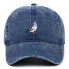 Fashion Embroidery Baseball Caps Unisex Washed Cotton Cap Casual Navy Blue Cap