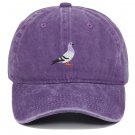 Fashion Embroidery Baseball Caps Unisex Washed Cotton Cap Casual Purple Cap