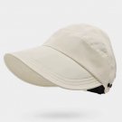 Summer empty hat outdoor sun hat thin baseball sun hat White