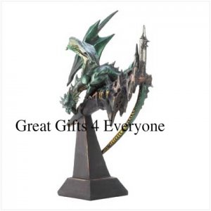 EMERALD DRAGON STATUE