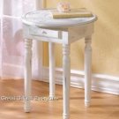CARVED-TOP ACCENT TABLE
