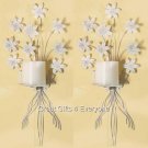 SET OF 2 BOUQUET CANDLE SCONCE