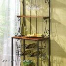BAKER'S STYLE WINE AND GLASS RACK