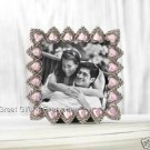 LOT OF 10 PINK HEART FRAMES