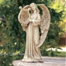 ANGEL WITH HARP STATUETTE