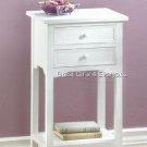 WHITE SIDE TABLE