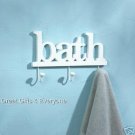 BATH CLOTHES HOOK WALL PLAQUE