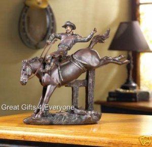 BUCKING BRONCO FIGURINE