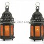 YELLOW GLASS MOROCCAN LANTERN