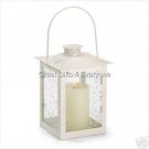 SET OF 5 LARGE WHITE LANTERNS