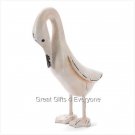 CARVED WOODED IVORY DUCK