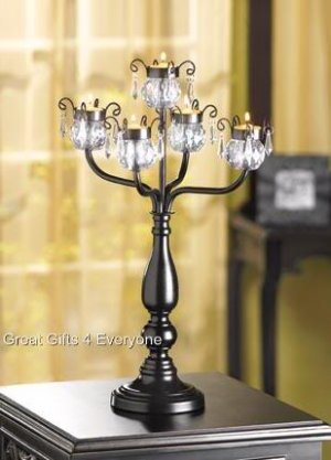 CRYSTAL TRIMMED CANDLELABRA