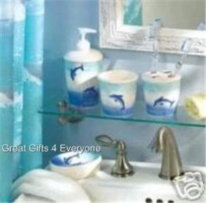 DOLPHIN 6 PC BATHROOM SET