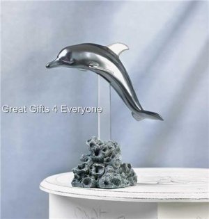 LEAPING DOLPHIN FIGURINE