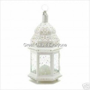 WHITE MOROCCAN LANTERN