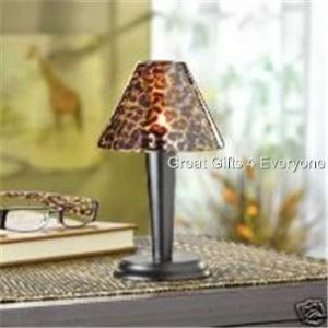 LEOPARD PRINT TEALIGHT LAMP