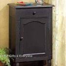 ANTIQUE BLACK WOOD CABINET